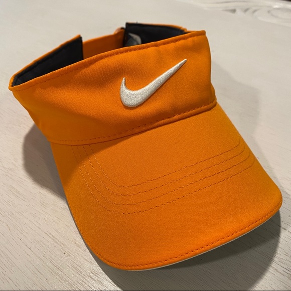 orange nike visor